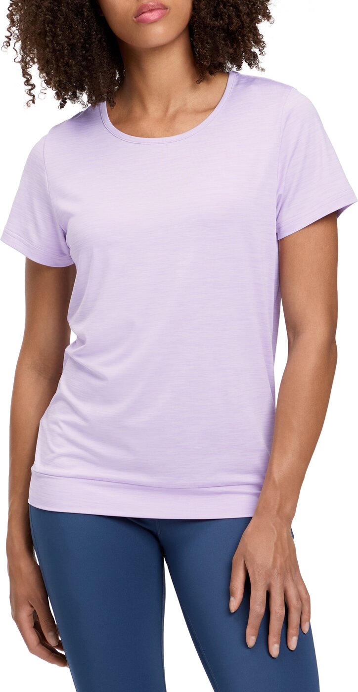 ENERGETICS - Da.-T-Shirt Jewel SS W MELANGE/LILAC/LILAC – Bild 2