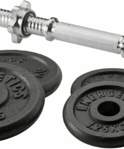 ENERGETICS - Kurzhantel-Set 20x10kg CI IDE BLACK/BLACK