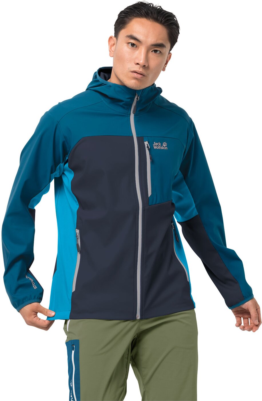 JACK WOLFSKIN - EAGLE PEAK II SOFTSHELL M NIGHT BLUE – Bild 2