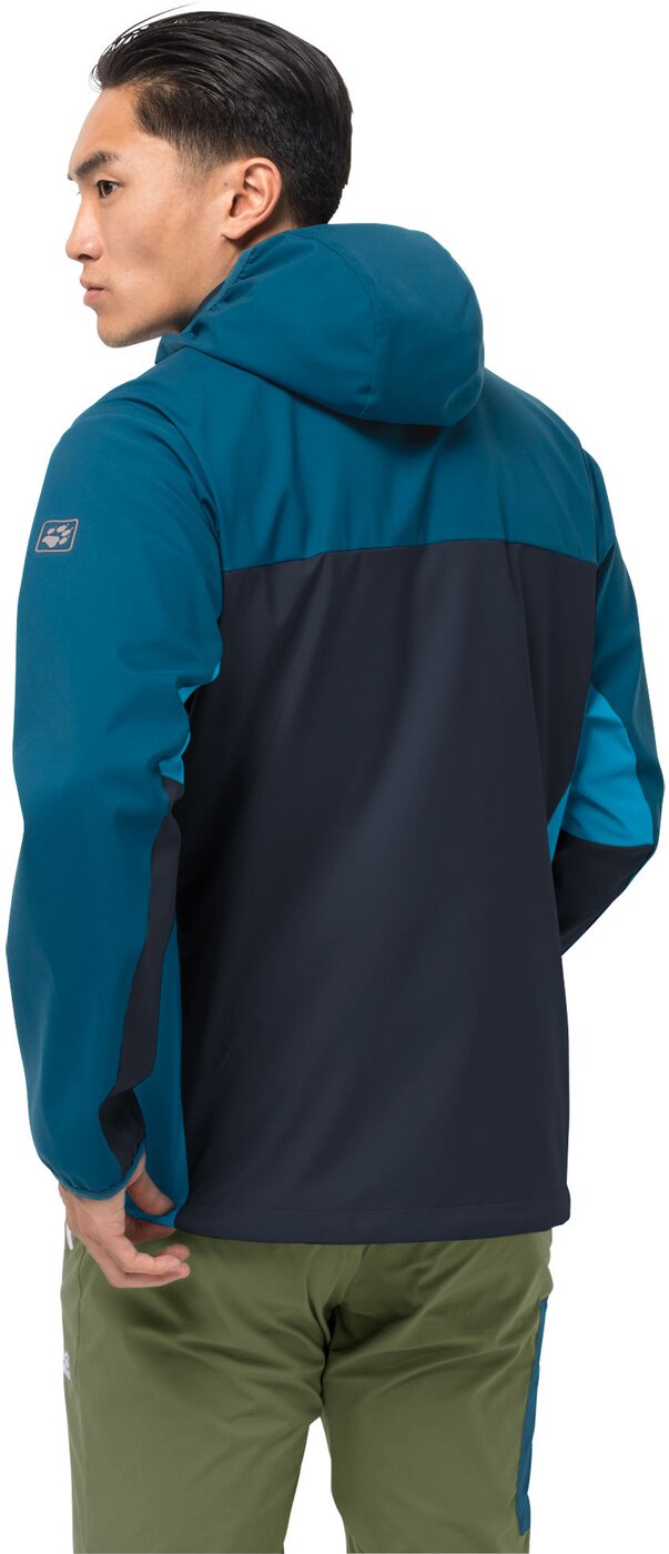 JACK WOLFSKIN - EAGLE PEAK II SOFTSHELL M NIGHT BLUE – Bild 3