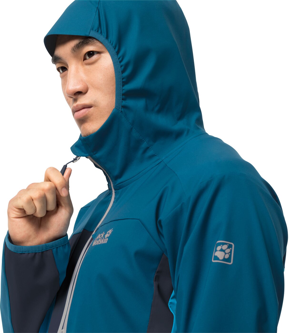 JACK WOLFSKIN - EAGLE PEAK II SOFTSHELL M NIGHT BLUE – Bild 5