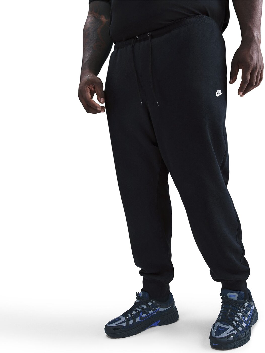 NIKE - M NK CLUB BB JOGGER BLACK/BLACK/WHITE