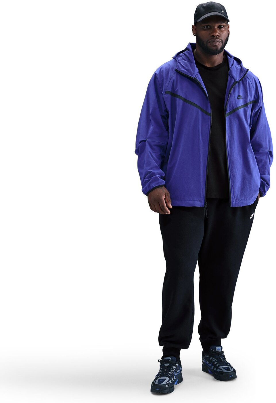 NIKE - M NK CLUB BB JOGGER BLACK/BLACK/WHITE – Bild 5