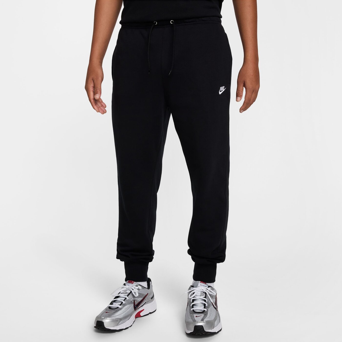 NIKE - M NK CLUB FT JOGGER BLACK/BLACK/WHITE