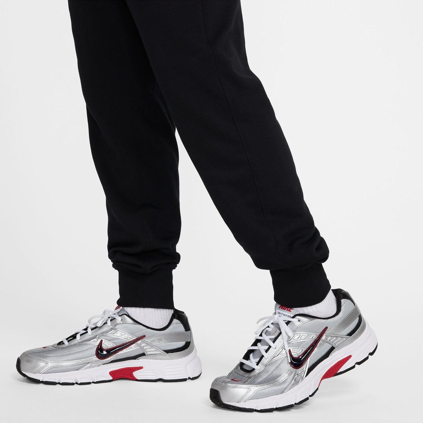 NIKE - M NK CLUB FT JOGGER BLACK/BLACK/WHITE – Bild 4