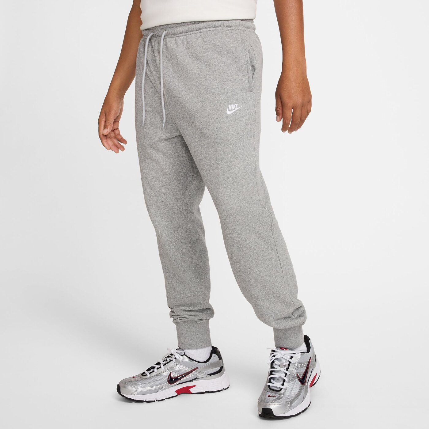 NIKE - M NK CLUB FT JOGGER DK GREY HEATHER/LT SMOKE GREY/