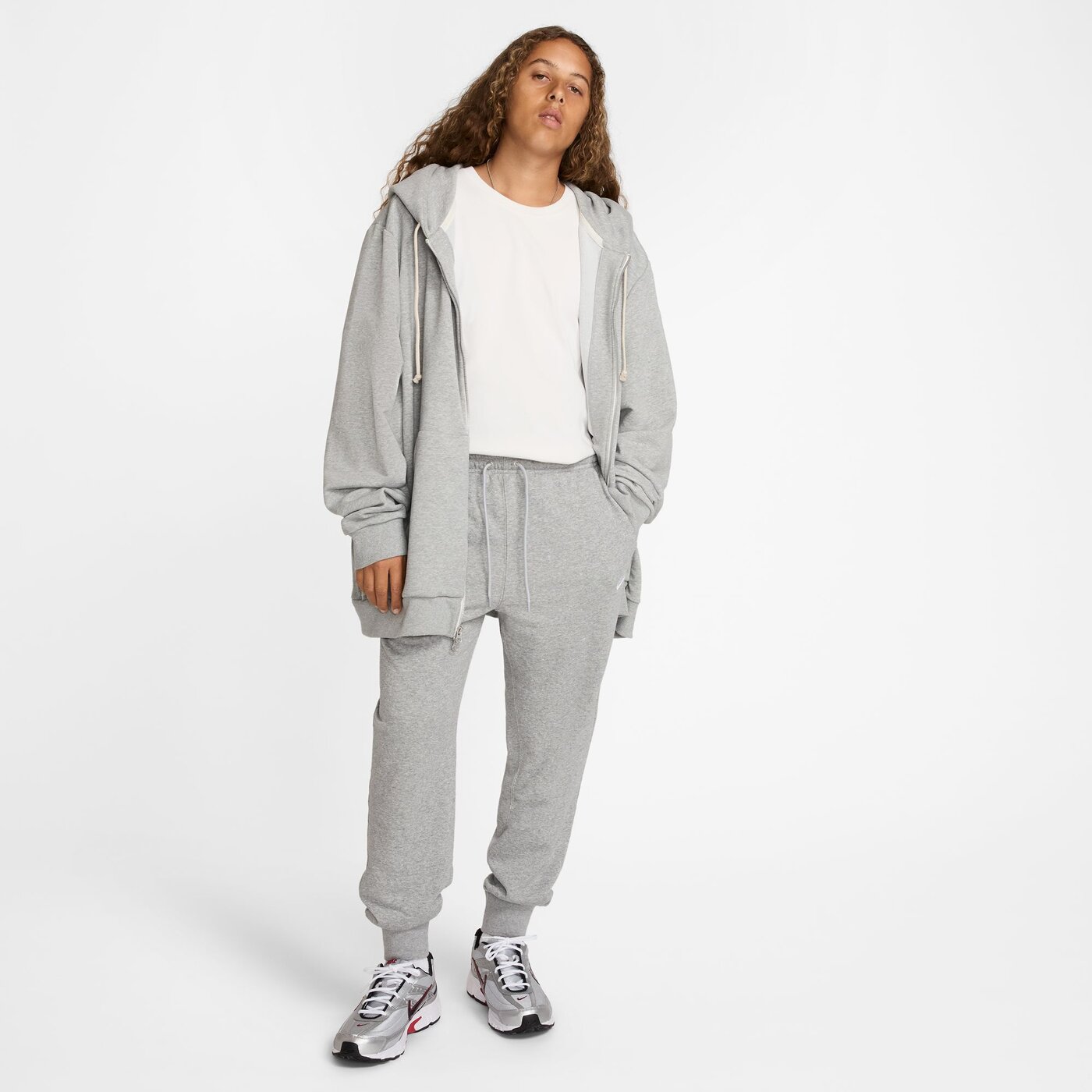 NIKE - M NK CLUB FT JOGGER DK GREY HEATHER/LT SMOKE GREY/ – Bild 3
