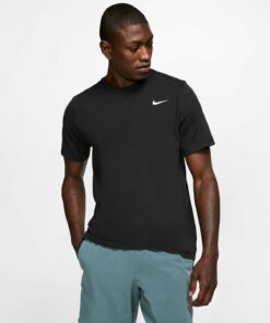 NIKE - M NK DF TEE DFC CREW SOLID BLACK/WHITE