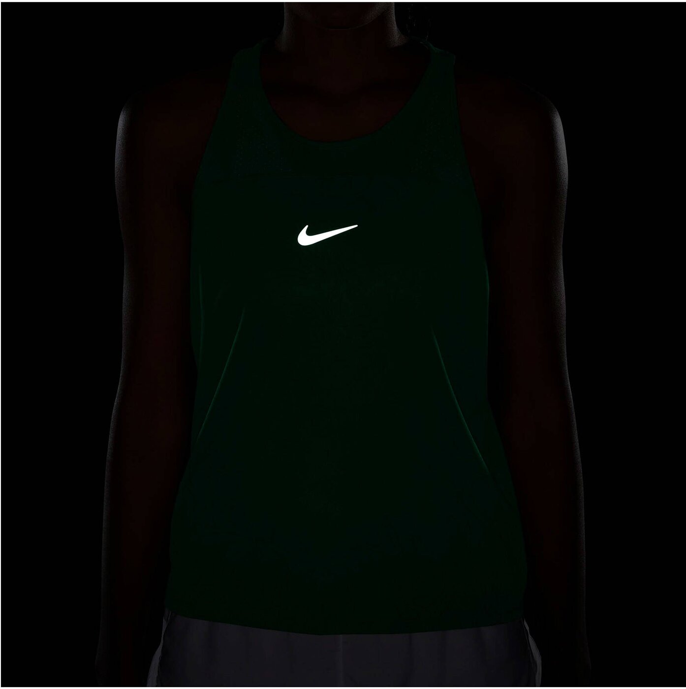 NIKE - W NK RUN DVN MILER TANK AOP GREEN GLOW/REFLECTIVE SILV – Bild 7