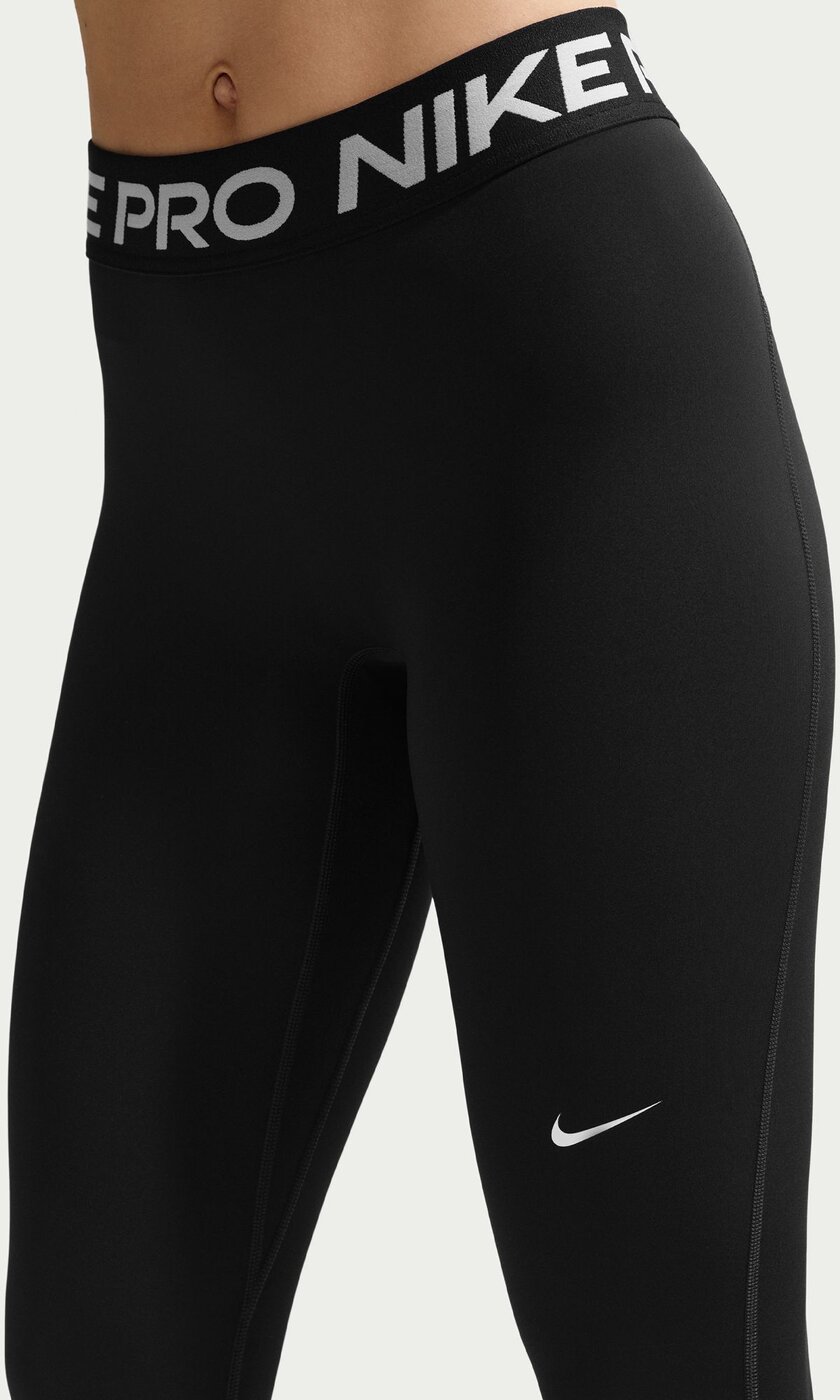 NIKE - W NP DF 365 MR TIGHT USM BLACK/WHITE – Bild 3