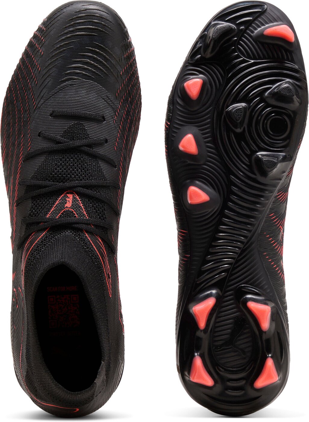 PUMA - FUTURE 9 MATCH FG/AG PUMA BLACK-GLOWING RED-STRONG GRAY – Bild 2