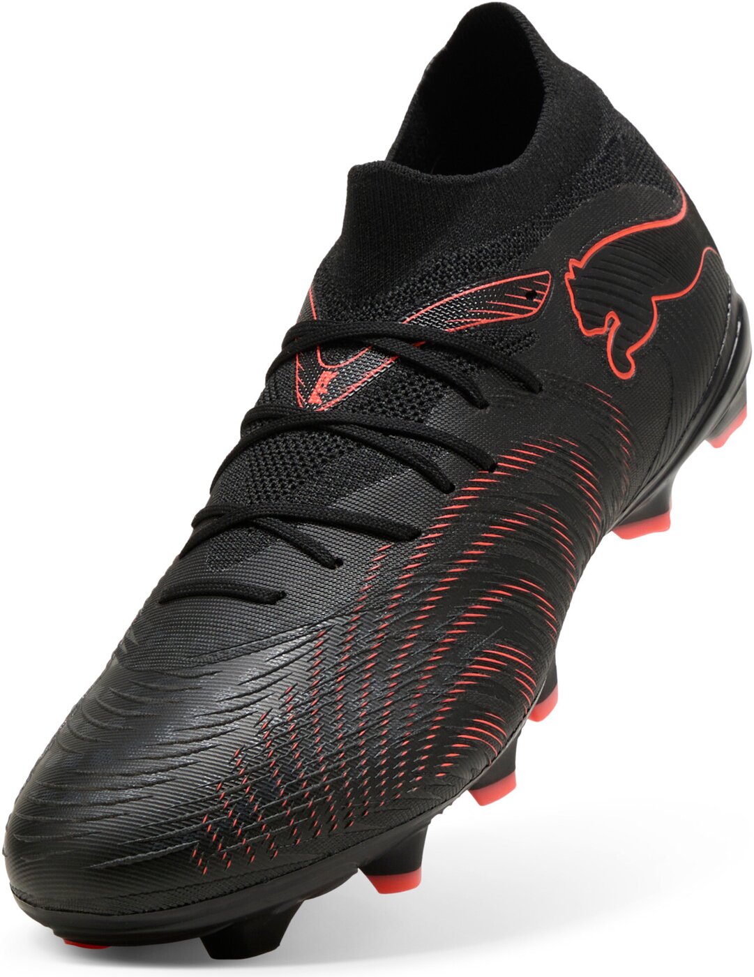 PUMA - FUTURE 9 MATCH FG/AG PUMA BLACK-GLOWING RED-STRONG GRAY – Bild 3