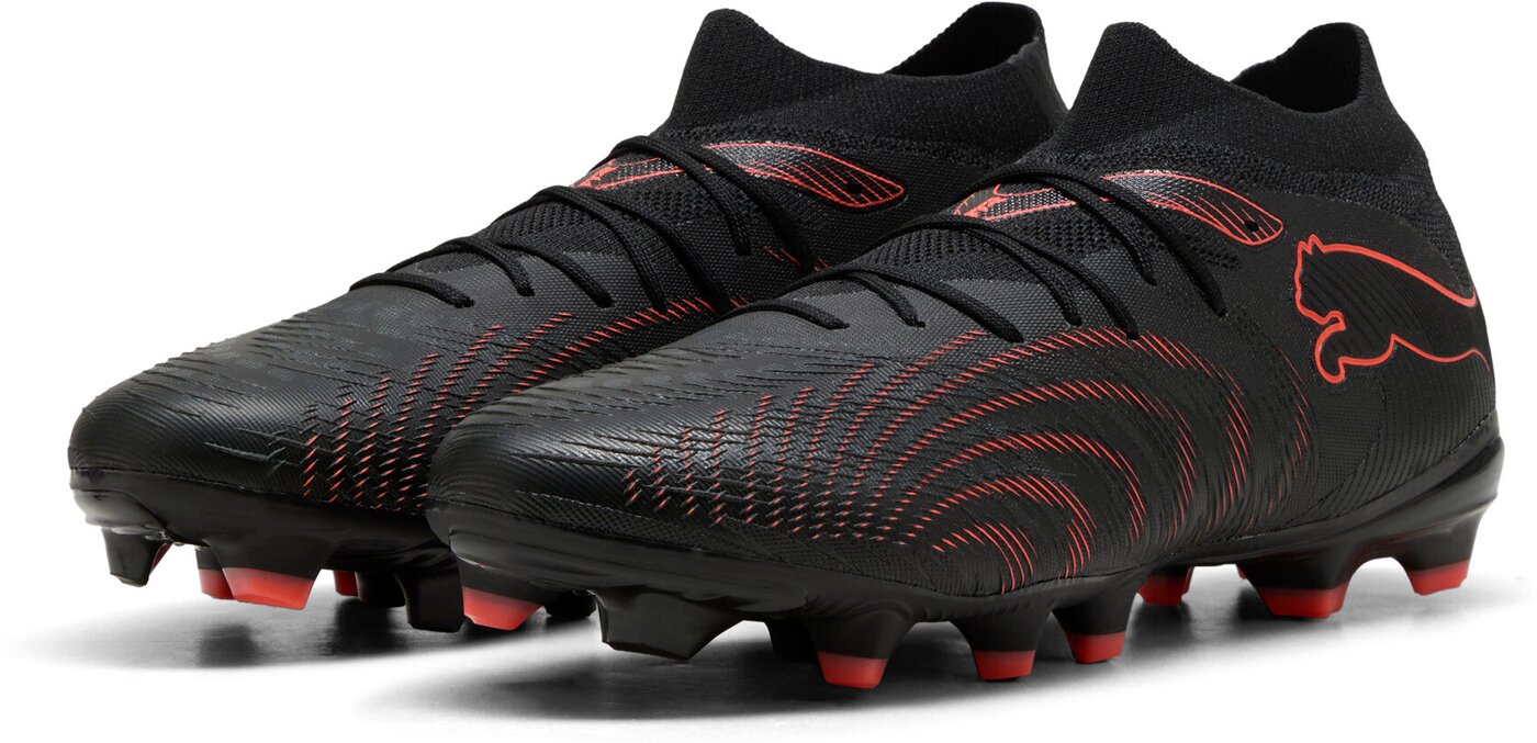 PUMA - FUTURE 9 MATCH FG/AG PUMA BLACK-GLOWING RED-STRONG GRAY – Bild 4