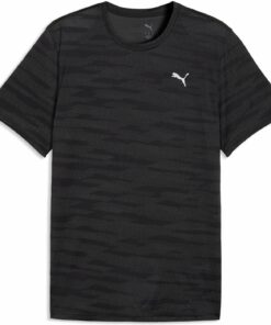 PUMA - M PWRTRAIN JACQUARD TEE PUMA BLACK