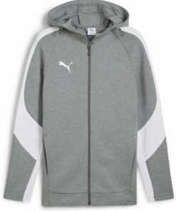 PUMA - teamEVOSTRIPE Hooded Jacket MEDIUM GRAY HEATHER-PUMA SILVER-PUM