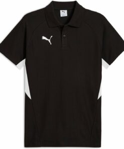 PUMA - teamEVOSTRIPE Polo PUMA BLACK-PUMA SILVER-PUMA WHITE
