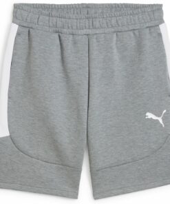 PUMA - teamEVOSTRIPE Shorts MEDIUM GRAY HEATHER-PUMA SILVER-PUM