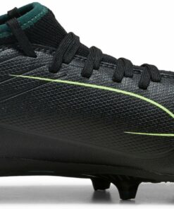 PUMA - ULTRA 6 MATCH FG/AG Jr PUMA BLACK-FIZZY LIGHT-GREEN TERRAI