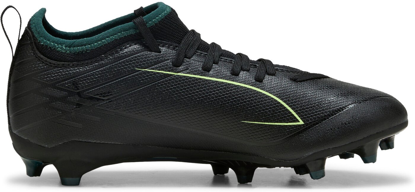PUMA - ULTRA 6 MATCH FG/AG Jr PUMA BLACK-FIZZY LIGHT-GREEN TERRAI