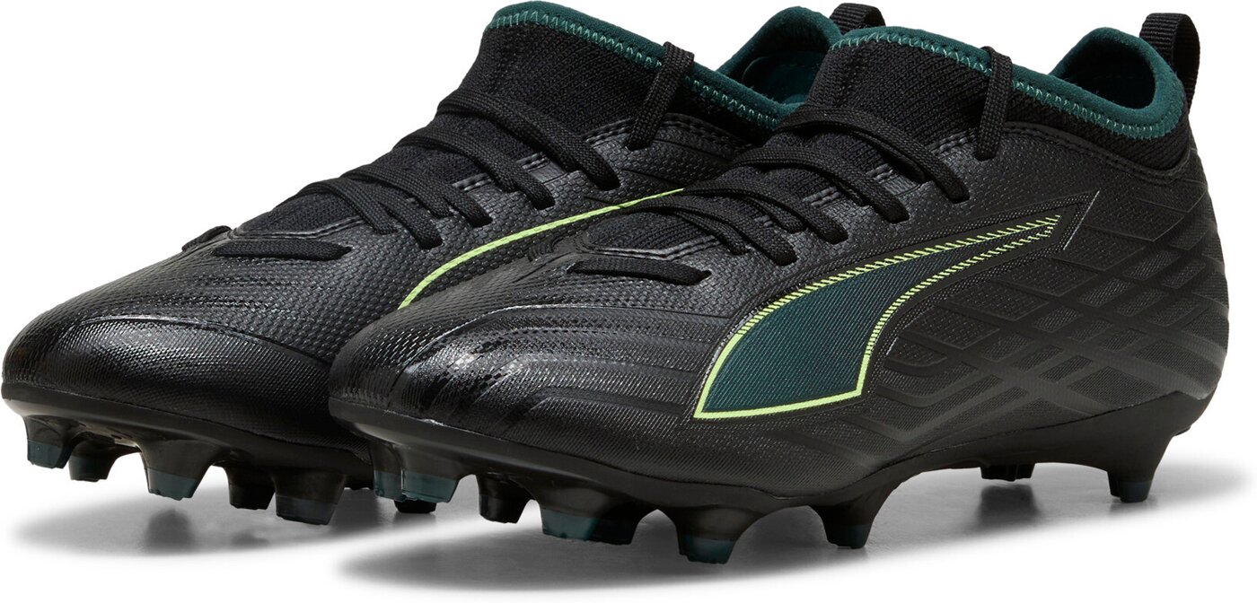 PUMA - ULTRA 6 MATCH FG/AG Jr PUMA BLACK-FIZZY LIGHT-GREEN TERRAI – Bild 3
