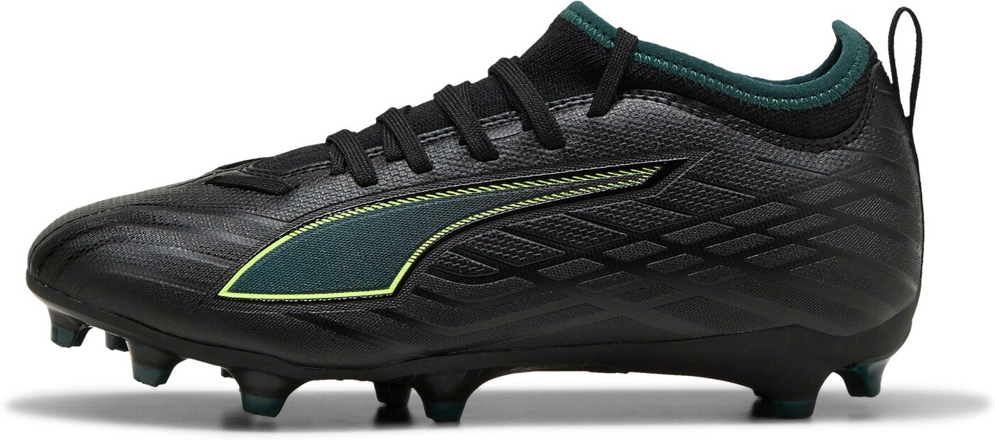 PUMA - ULTRA 6 MATCH FG/AG Jr PUMA BLACK-FIZZY LIGHT-GREEN TERRAI – Bild 4