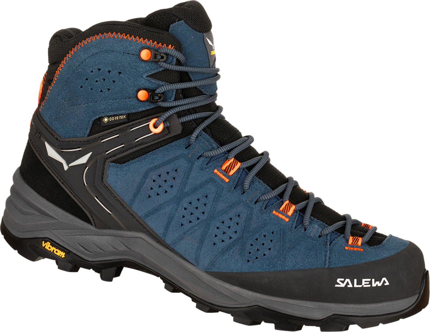 SALEWA - MS ALP TRAINER 2 MID GTX DARK DENIM/FLUO ORANGE