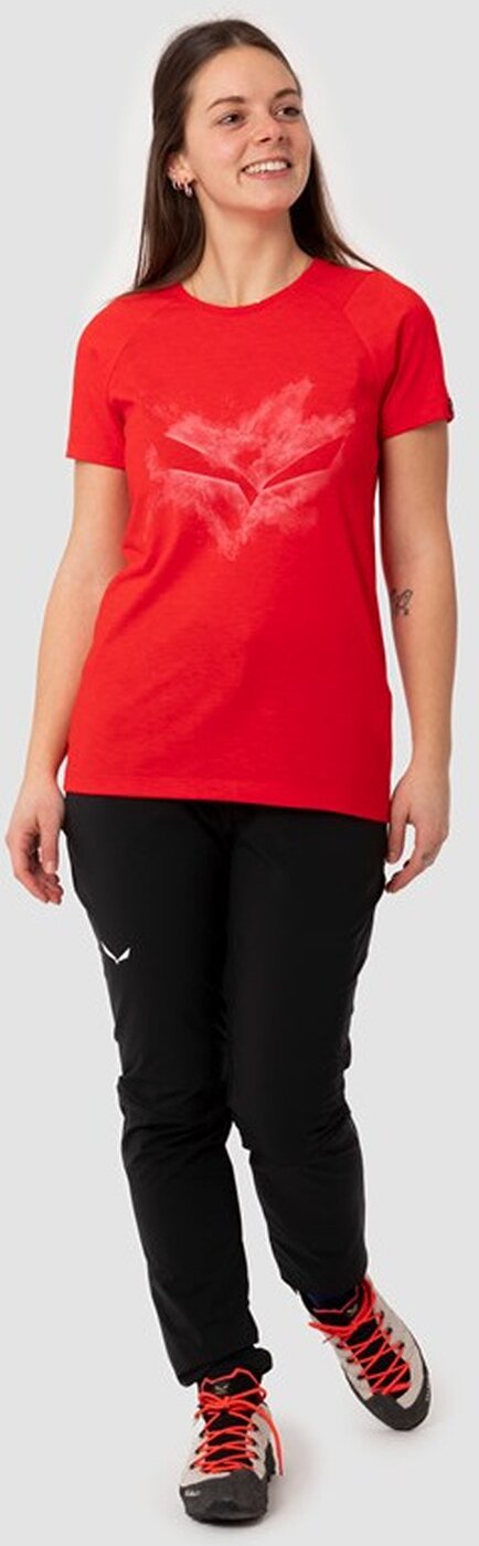 SALEWA - PURE XXX DRY W T-SHIRT. FLAME MELANGE – Bild 2