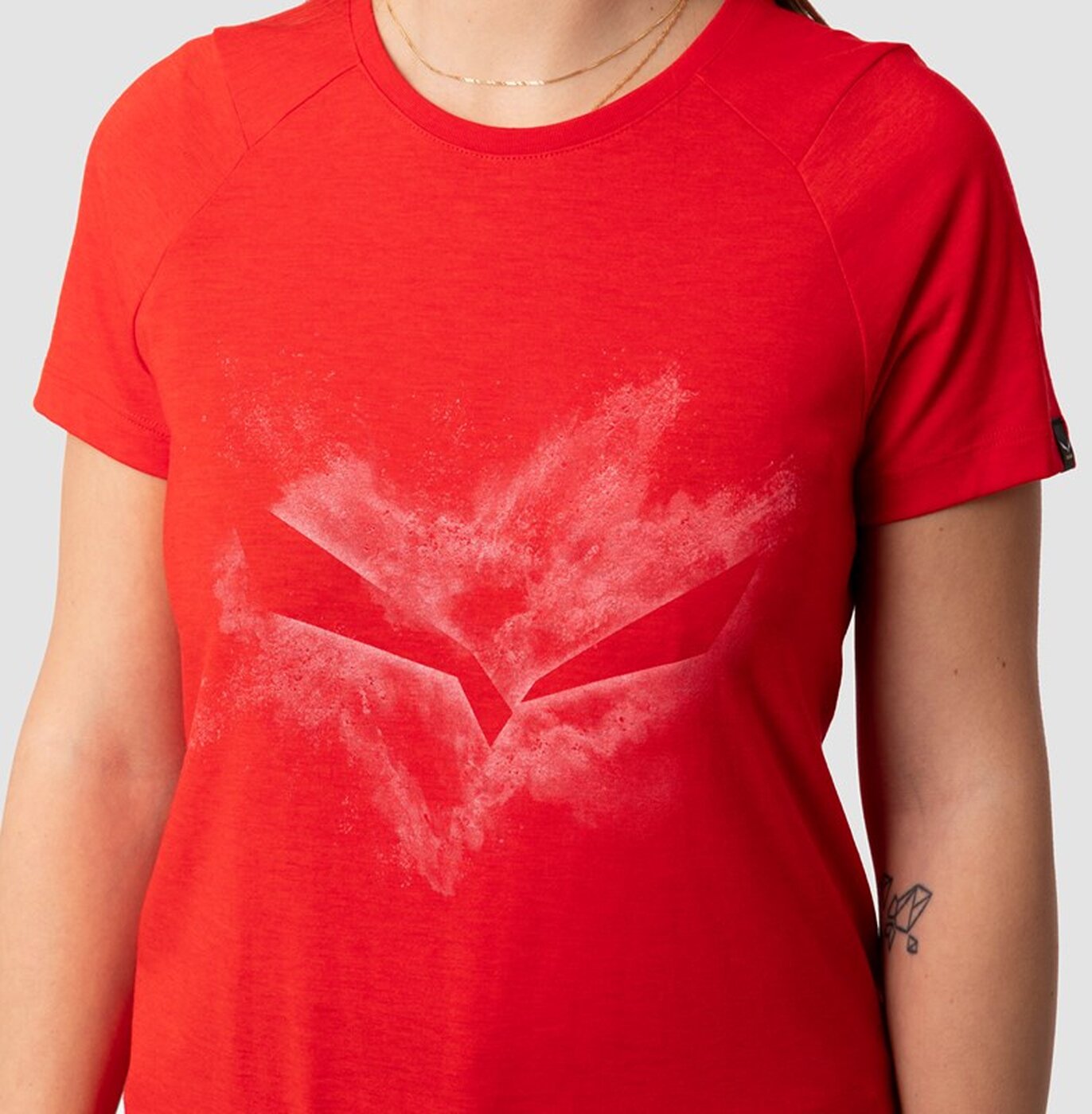 SALEWA - PURE XXX DRY W T-SHIRT. FLAME MELANGE – Bild 5