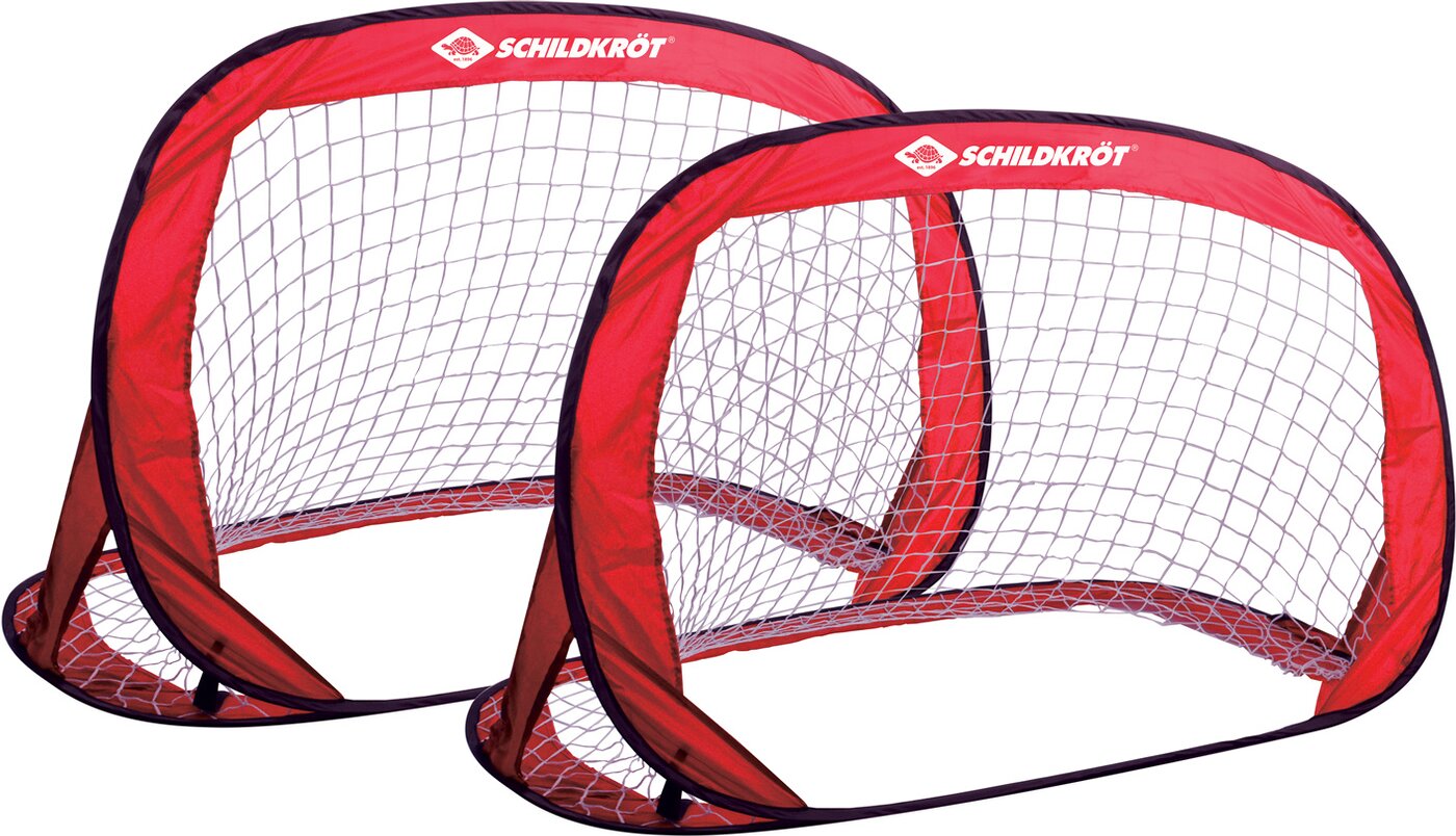 SCHILDKRÖT FUN SPORTS - POP-UP-GOALS (2er Set Tore im Carrybag) rot/schwarz KEINE FARBE