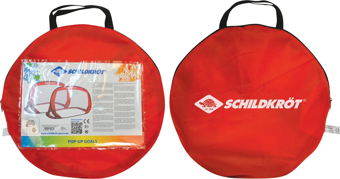 SCHILDKRÖT FUN SPORTS - POP-UP-GOALS (2er Set Tore im Carrybag) rot/schwarz KEINE FARBE – Bild 2