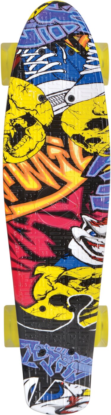 SCHILDKRÖT FUN SPORTS - Retro Skateboard FREE SPIRIT 22´ Party KEINE FARBE – Bild 2