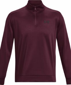 UNDER ARMOUR - UA ARMOUR FLEECE 1/4 ZIP DARK MAROON