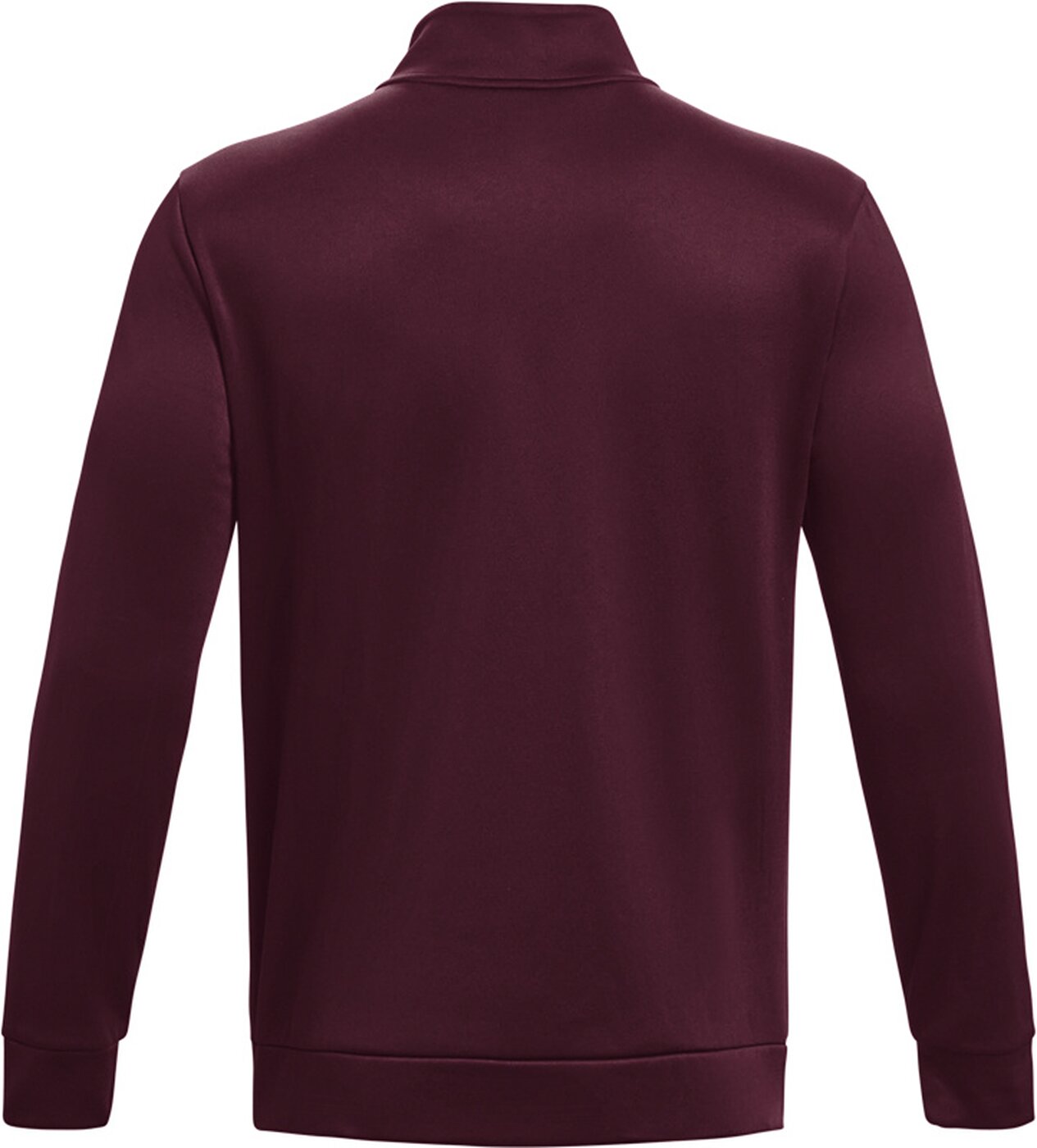 UNDER ARMOUR - UA ARMOUR FLEECE 1/4 ZIP DARK MAROON – Bild 2