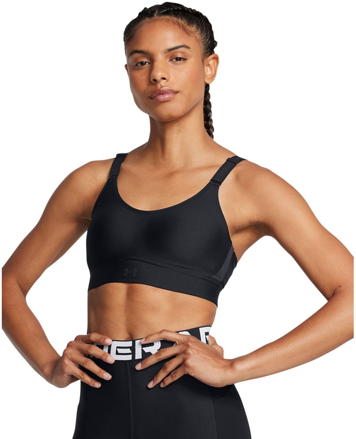 UNDER ARMOUR - UA INFINITY MID 2.0 BRA BLACK – Bild 3