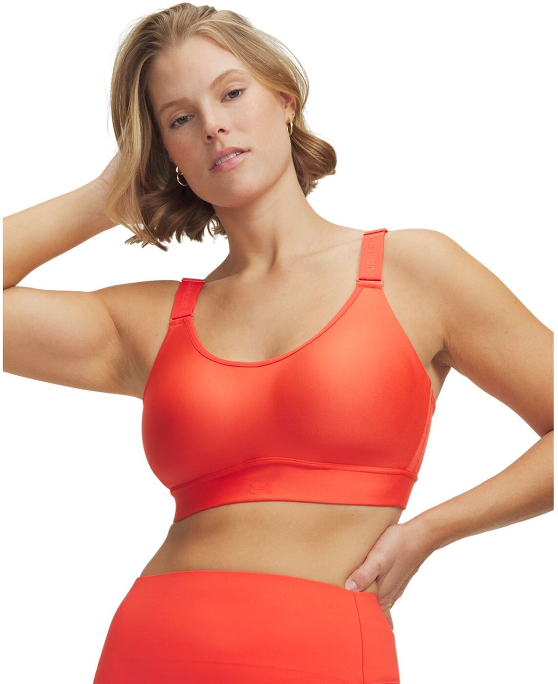 UNDER ARMOUR - UA INFINITY MID 2.0 BRA VENOM RED – Bild 8