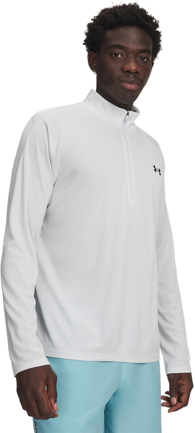 UNDER ARMOUR - UA TECH TEXTURED 1/2 ZIP DISTANT GRAY