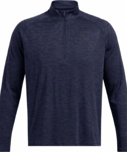 UNDER ARMOUR - UA TECH TEXTURED 1/2 ZIP MIDNIGHT NAVY