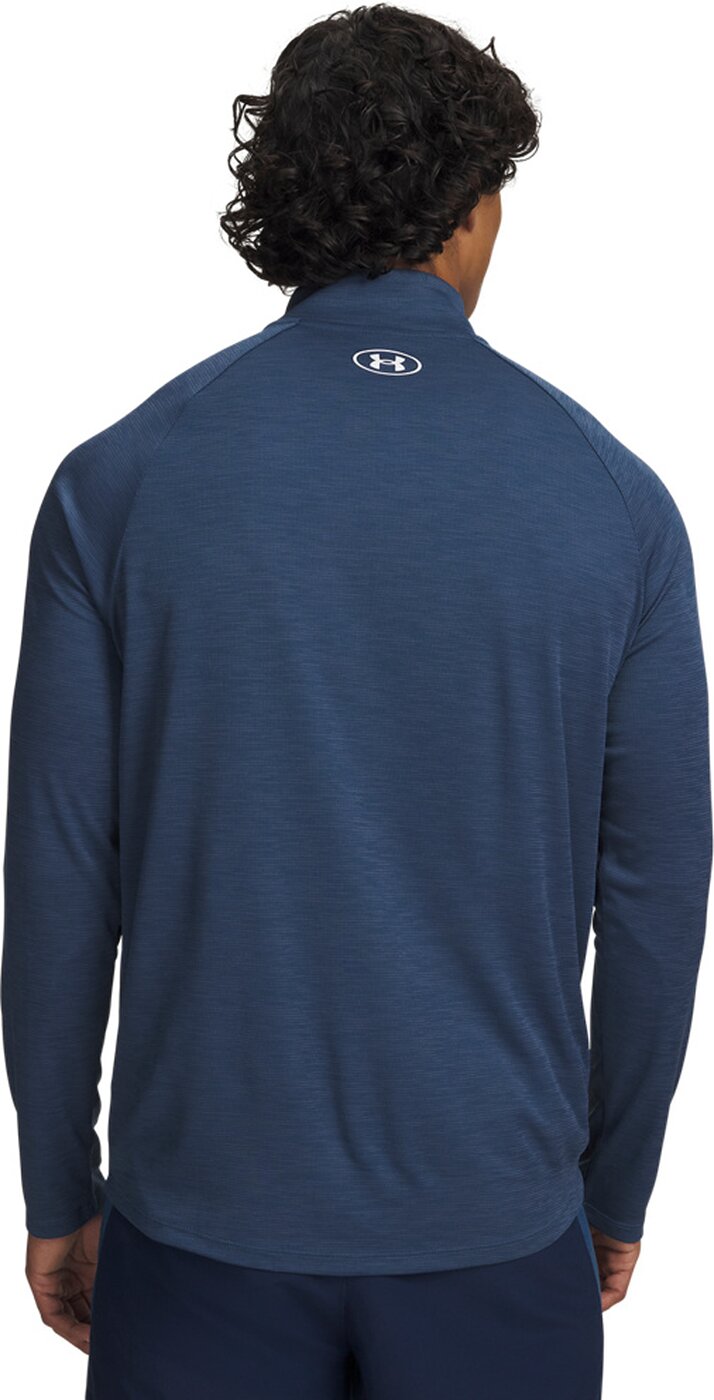 UNDER ARMOUR - UA TECH TEXTURED 1/2 ZIP WHAM BLUE – Bild 2
